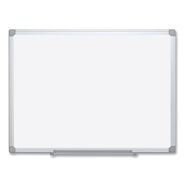 PRODUCTS | MasterVision 96 in. x 48 in. Earth Silver Easy Clean Dry Erase Boards - White/Silver