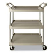 MATERIAL HANDLING | Rubbermaid Commercial 200 lbs. Capacity 3 Shelf Service Cart - Off White
