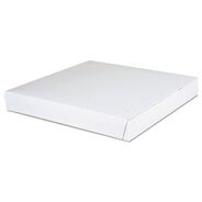 FOOD TRAYS CONTAINERS LIDS | SCT 14 in. x 14 in. x 1.88 in. Paper Lock-Corner Pizza Boxes - White (100/Carton)
