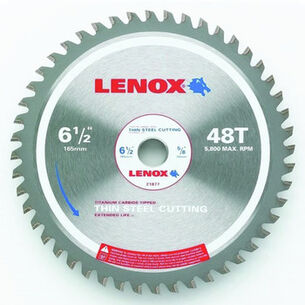CLEARANCE | Lenox 6-1/2 in. 48 Tooth Metal Cutting Circular Saw Blade