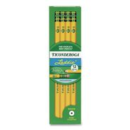 OFFICE AND OFFICE SUPPLIES | Dixon Ticonderoga Laddie HB (#2) Woodcase Pencil with Microban - Black Lead/Yellow Barrel (12/Pack)