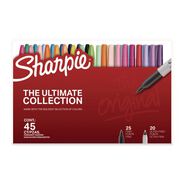MARKERS | Sharpie Permanent Markers Ultimate Collection with Cosmic Colors - Assorted Tip Sizes/Types/Assorted Colors (45/Pack)