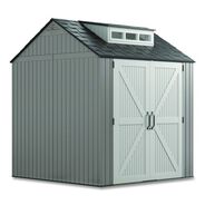 PRODUCTS | Rubbermaid 2145548 337 cu-ft. 7 ft. x 7 ft. x 8 ft. Storage Shed - Brown