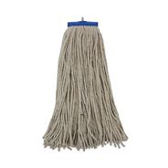 MOPS | Boardwalk 24 oz. Lie-Flat Head Cotton Fiber Mop Heads - White (12/Carton)