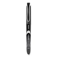 PENS | Zebra 44410 Liquid Ink Extra-Fine 0.5 millimeter Stick Rollerball Pen - Black Ink/Black/Silver Barrel (1-Dozen)