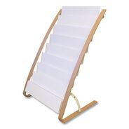 PRODUCTS | Alba DDEXPO8WBC 22.8 x 19.69 x 36.61 Literature Floor Display Rack - White/Woodgrain