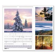 OFFICE PRESENTATION SUPPLIES | House of Doolittle 12 in. x 16.5 in. 14-Month (Dec 2025-Jan 2027) Recycled Season Wall Calendar - Multicolored Sheets