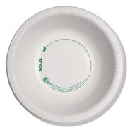 FOOD TRAYS CONTAINERS LIDS | SOLO HB12-PLANET 12 oz. ProPlanet Seal Compostable Paper Dinnerware Bowl - White (1000/Carton)