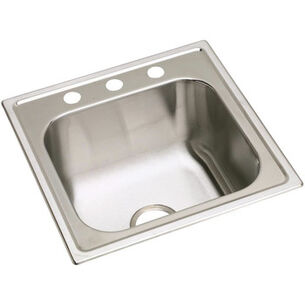 KITCHEN SINKS AND FAUCETS | Elkay Dayton Top Mount 20 in. x 20 in. Single Bowl Laundry Sink (Stainless Steel)