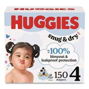 PRODUCTS | Huggies Snug and Dry 22 lbs. to 37 lbs. Diapers - Size 4 (150/Carton)