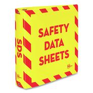BINDERS | Avery 11 in. x 8.5 in. 3-Ring UltraDuty Safety Data Sheet Binders with 2 in. Capacity - Yellow/Red