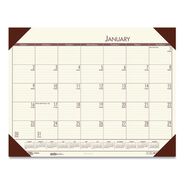 CALENDARS AND PLANNERS | House of Doolittle EcoTones 22 in. x 17 in. 12-Month (Jan-Dec) 2026 Recycled Monthly Desk Pad Calendar - Cream/Brown