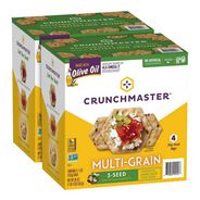 SNACKS | Crunchmaster 5 oz 5-Seed Multi-Grain Crunchy Oven Baked Crackers - Original (2/Carton)