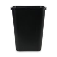TRASH WASTE BINS | Boardwalk 41 Quart Plastic Soft-Sided Wastebasket - Black