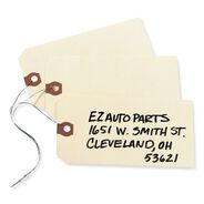 PRODUCTS | Avery 5.25 in. x 2.63 in. 11.5 pt Stock Double Wired Shipping Tags - Manila (1000/Box)
