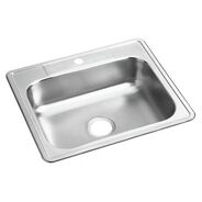 KITCHEN | Elkay D125221 Dayton 25 in. x 22 in. x 6-9/16 in. Single Bowl Drop-in Stainless Steel Bar Sink