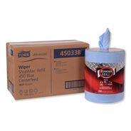 PAPER AND DISPENSERS | Tork Advanced ShopMax Wiper 450 Centerfeed Refill - Blue (2/Carton)