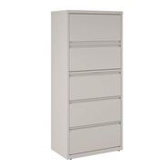 OFFICE AND OFFICE SUPPLIES | Alera 30 in. x 18.62 in. x 67.62 in. Five Legal/Letter/A4-Size File Drawers Lateral File Cabinet - Light Gray