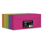 MAILING PACKING AND SHIPPING | Astrobrights Bulk Envelopes #10 Bankers Flap Gummed Closure Assorted Colors 200/Pack