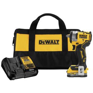 CLEARANCE | Dewalt 20V MAX Brushless Lithium-Ion 1/2 in. Cordless Impact Wrench Kit (1.7 Ah)