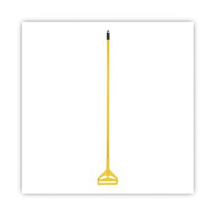 PRODUCTS | Boardwalk 60 in. Quick Change Side-Latch Plastic Mop Head Aluminum Handle - Yellow