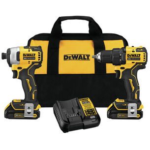 COMBO KITS | Factory Reconditioned Dewalt ATOMIC 20V MAX Brushless Lithium-Ion 1/2 in. Drill Driver/ 1/4 Impact Driver Combo Kit (1.3 Ah)