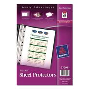 SHEET PROTECTORS | Avery 8.5 in. x 5.5 in. Heavyweight Top Load Sheet Protector - Clear (25/Pack)
