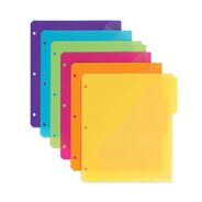 BINDERS AND BINDING SUPPLIES | Smead 1/3-Cut Tabs 11.25 in. x 9.75 in. Three-Ring Binder Poly Index Dividers with Pocket - Assorted Colors (30/Box)