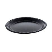 FOOD SERVICE | Pactiv Corp. 0TKB0010000Y 10.25 in. Diameter Placesetter Deluxe Laminated Foam Plate Dinnerware - Black (540/Carton)