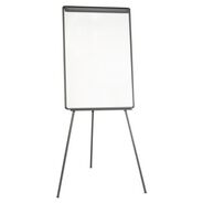 EASELS | MasterVision EA2300045 22.5 in. x 42 in. Basic Tripod Melamine Presentation Easel - White/Black