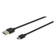 OFFICE ELECTRONICS AND BATTERIES | Innovera IVR30015 3 ft. USB to USB-C Cable - Black