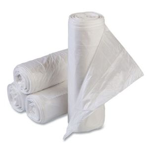 TRASH BAGS | Inteplast Group High-Density 33 Gallon 33 in. x 39 in. Commercial Can Liners - Clear (500/Carton)