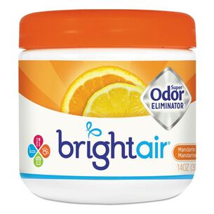 PRODUCTS | BRIGHT Air BRI 900013 14 oz. Jar Super Odor Eliminator - Mandarin Orange and Fresh Lemon (6/Carton)