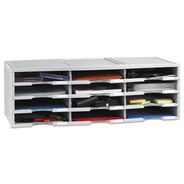 PRODUCTS | Storex 12 Compartments 10.63 in. x 13.3 in. x 31.4 in. Literature Organizer - Gray