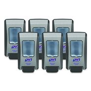CLEANING AND SANITATION ACCESSORIES | PURELL FMX-20 6.5 in. x 4.65 in. x 11.86 in. 2,000 mL Soap Push-Style Dispenser - Graphite/Chrome (6/Carton)