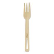 CUTLERY | World Centric FO-BB-67 6.7 in. Bamboo Cutlery Fork - Natural (2000/Carton)