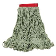 CLEANING TOOLS | Rubbermaid Commercial Super Stitch Blend Cotton/Synthetic Mop Head - Large, Green (6/Carton)