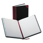 PRODUCTS | Boorum & Pease 38-300-R 9.25 x 7.31 Sheets Record-Style Rule Account Record Book - Black/Red/Gold Cover