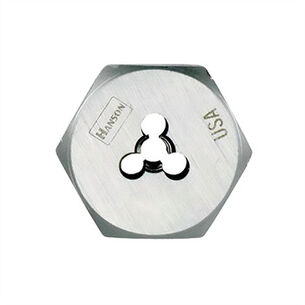 HAND TOOLS | Irwin Hanson 7249 High Carbon Steel Re-threading Right Hand Hexagon Fractional Die 9/16 in. - 18 NF