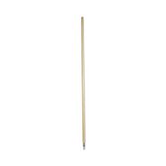BROOMS | Boardwalk BWK138 1.13 in. Diameter x 60 in. Handle Length Metal Tip Threaded Hardwood Broom Handle - Natural