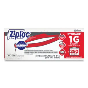 PRODUCTS | Ziploc 1 Gallon Ziploc Double Zipper Storage Bags (250/Carton)