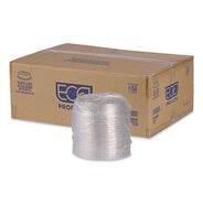 FOOD SERVICE | Eco-Products 9 in. x 1.5 in. 100 Percent Recycled Content Round Plastic Plate Lids - Clear (300/Carton)