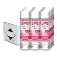 CLEANING AND SANITATION | Claire 17 oz. Aerosol Spray Q Disinfectant - Country Fresh Scent (12/Carton)