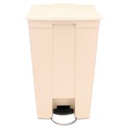 TRASH WASTE BINS | Rubbermaid Commercial 18 Gallon Polyethylene Step-On Receptacle - Beige