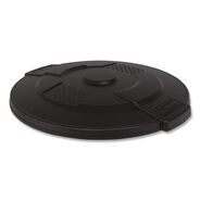 FACILITY MAINTENANCE SUPPLIES | Suncast Commercial Utility Trash Can Lid for 44 gal Trash Can, 24.88-in Diameter x 3-in, Black