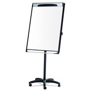 PRODUCTS | MasterVision EA48066720 29 in. x 41 in. Platinum Mobile Easel - White Surface/Black Plastic Frame