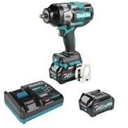 IMPACT WRENCHES | Makita 40V MAX XGT Brushless Lithium-Ion 1/2 in. Square Drive Cordless 4‑Speed High‑Torque Impact Wrench Kit with Friction Ring Anvil (2.5 Ah)