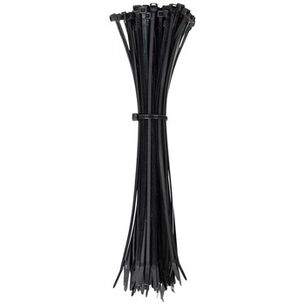 MATERIAL HANDLING | Klein Tools 100-Piece 11.5 in. 50 lbs. Tensile Strength Heavy Duty Nylon Cable Zip Tie Set - Black