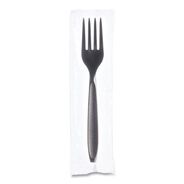 CUTLERY | SOLO RSK1-0004 Reliance Mediumweight Cutlery, Fork - Black (1,000/Carton)