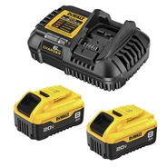 BATTERY AND CHARGER STARTER KITS | Factory Reconditioned Dewalt DCB208-2CR 20V MAX 8 Ah Lithium-Ion Battery Starter Kit